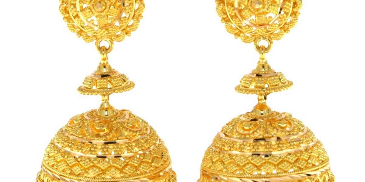 The Gift of Earrings Golden For an Engagement Party