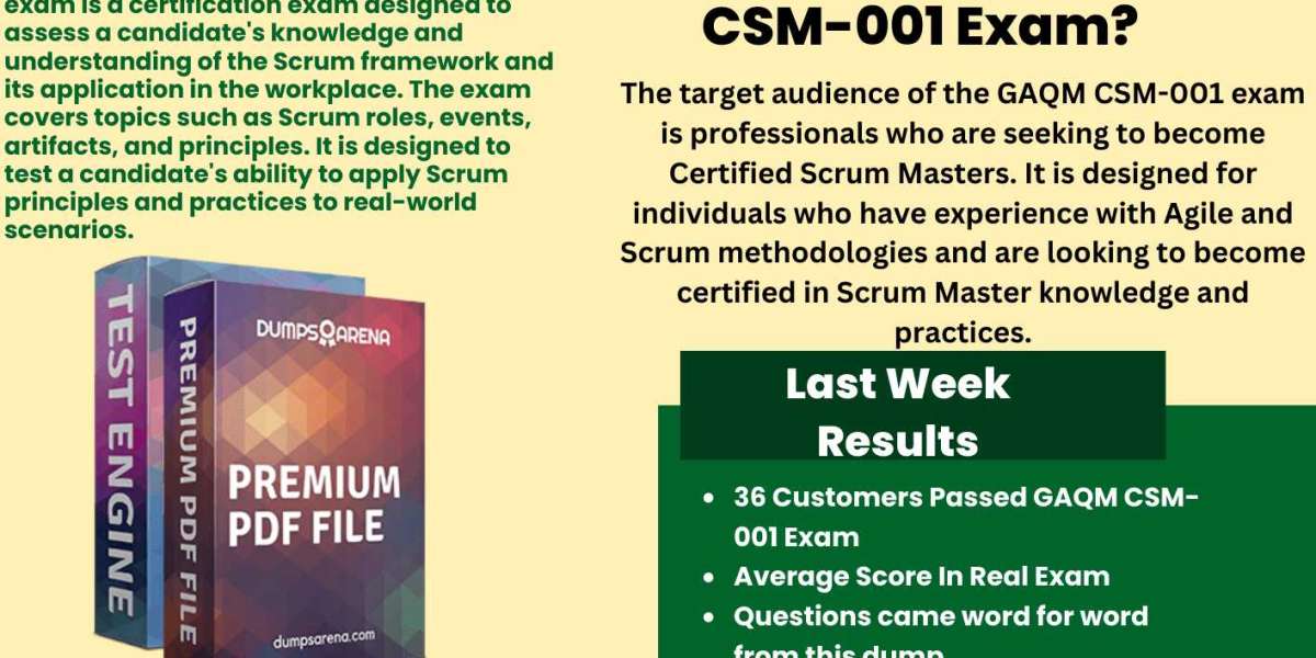 GAQM CSM-001 Exam Dumps Tests vce pdf
