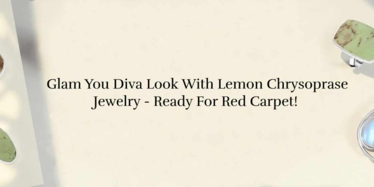 Glamorous Adornments: Lemon Chrysoprase Jewelry for Red-Carpet Glamour