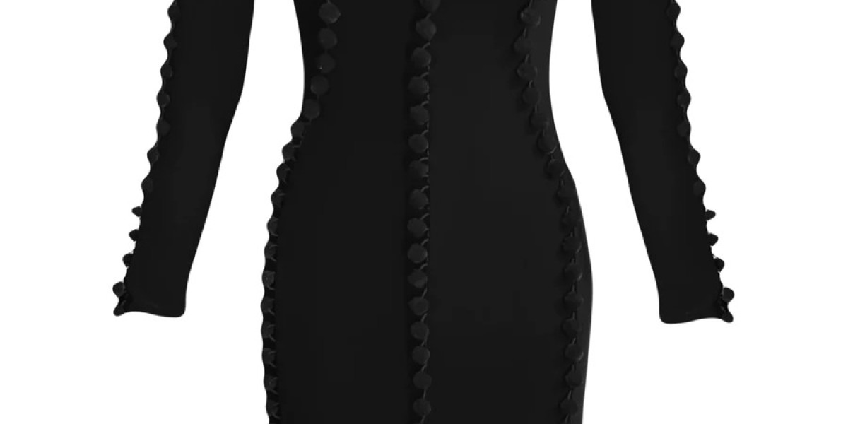 Stylish and Versatile: The Black Pom Pom Dress
