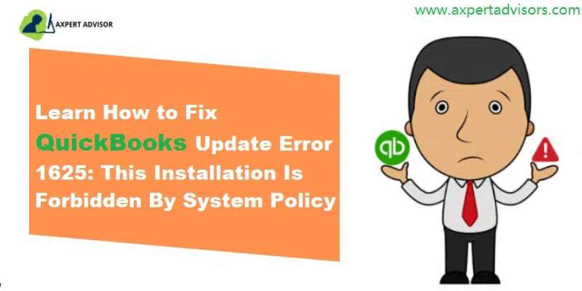 A Guide to Resolve QuickBooks Update Error 1625