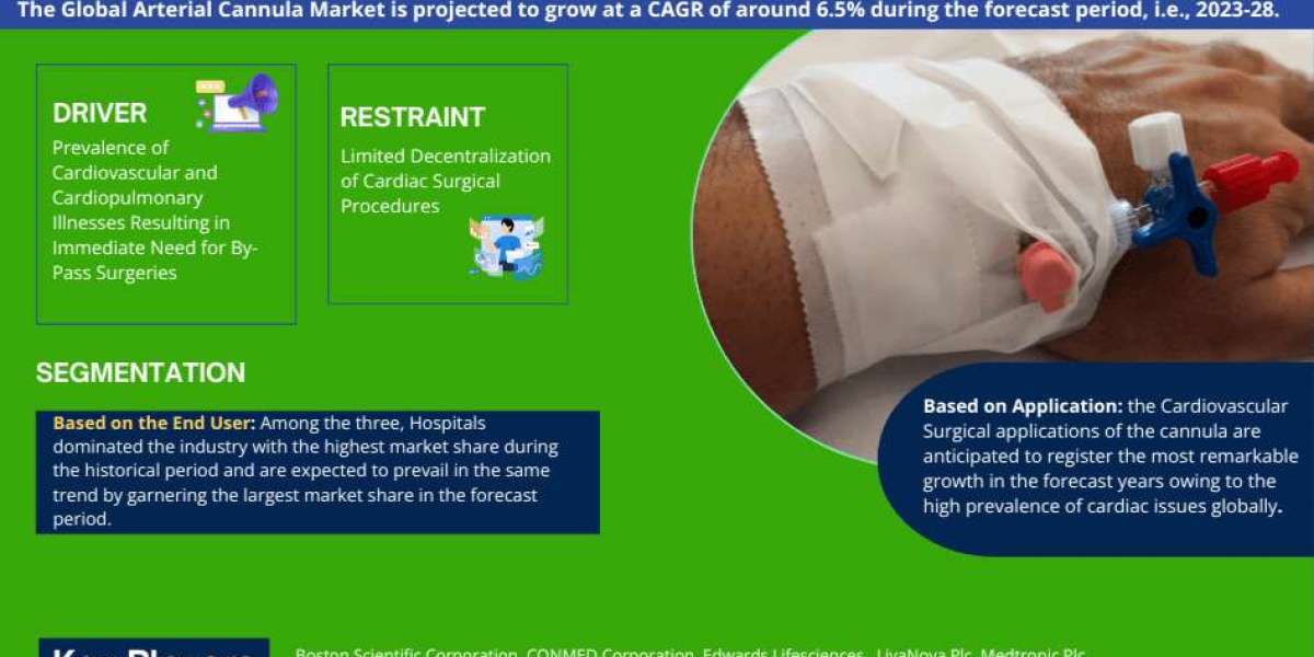 Arterial Cannula Market Latest Forecast 2023-28 | Industry Demand, Development, Investment and Growth