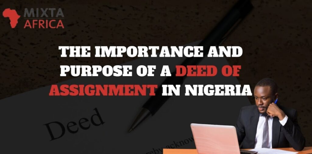What Is A Deed Of Assignment?
