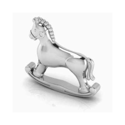 Silver Plated Horse Baby Rattle Profile Picture