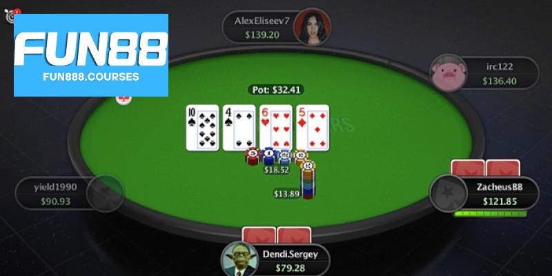 Poker Fun88 – Nhiều bàn chơi hấp dẫn,kèo cược linh hoạt